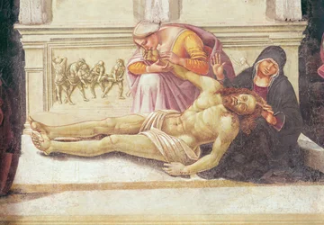 Détail de la Descente de Croix, de la Chapelle de la Madonna di San Brizio, 1499-1504